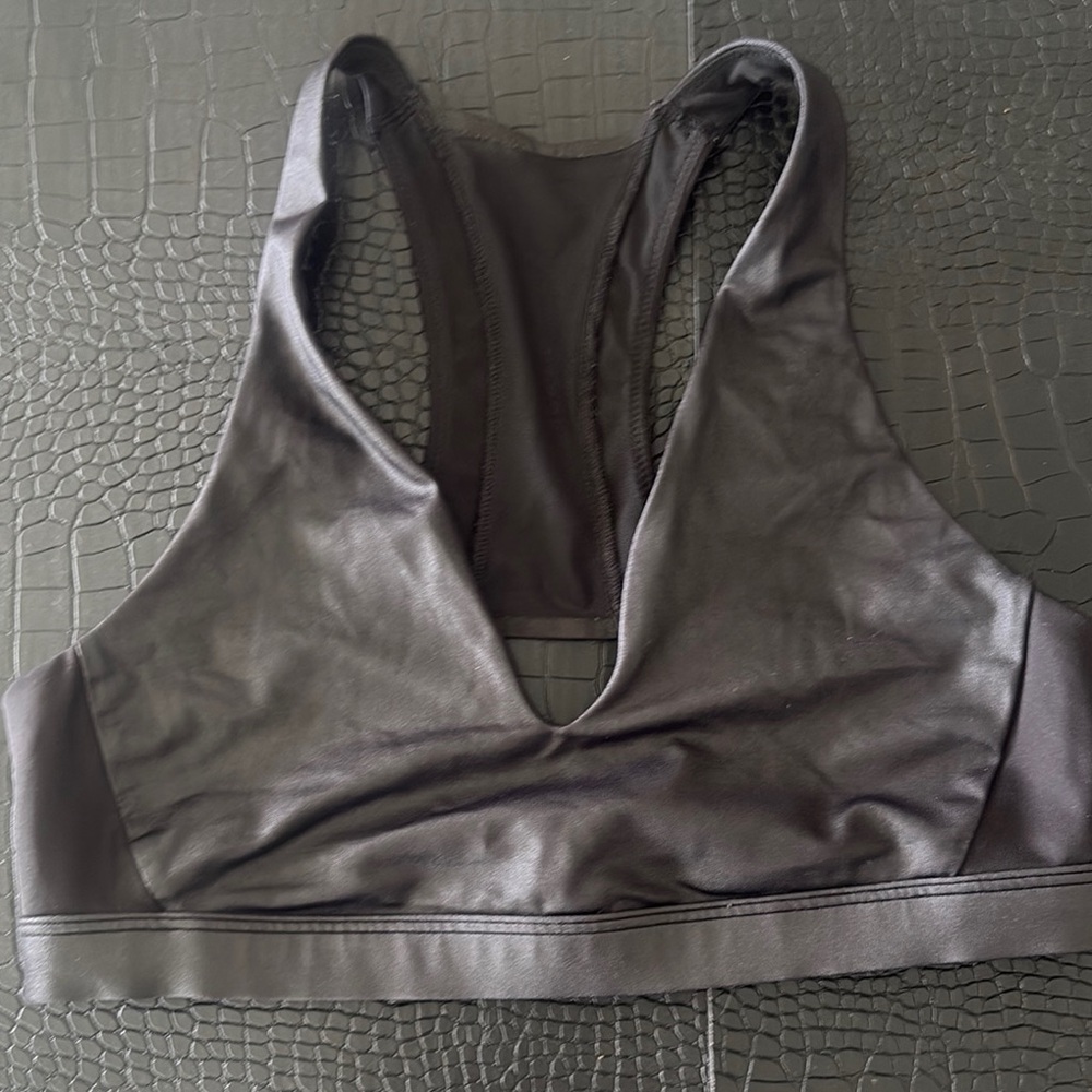 Victoria's Secret Black Sports Bra Moisture-Wicking Racerback